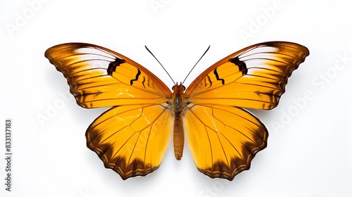 Butterfly on white background