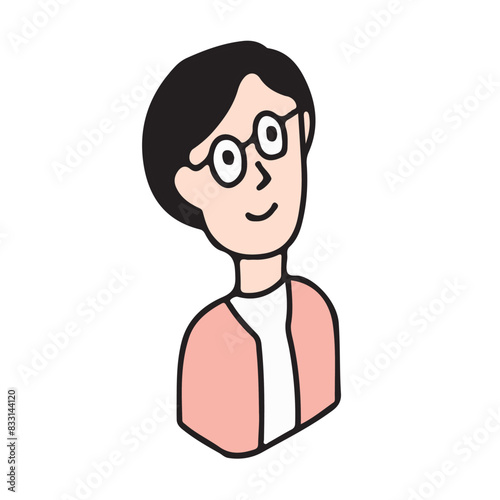女性のイラストアイコン
