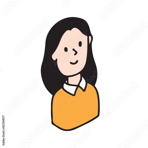 女性のイラストアイコン