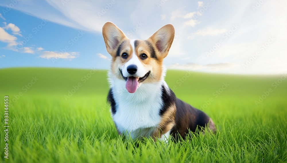 Adorable Summer Walks: Cute Welsh Corgi and Jack Russell Puppies in the Green Grass Adorable Summer Walks: Cute Welsh Corgi and Jack Russell Puppies in the Green Grass