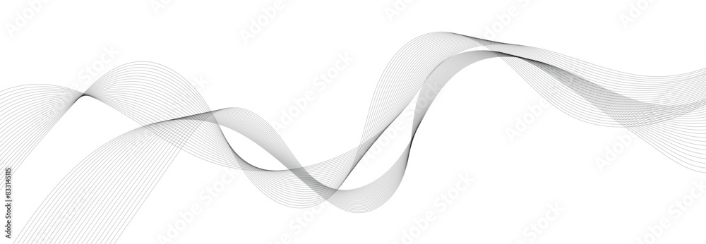 Wave lines vector illustration. Curve wave seamless pattern. Line art striped graphic template. Wave lines vector illustration. Curve wave seamless pattern. Line art striped graphic template.