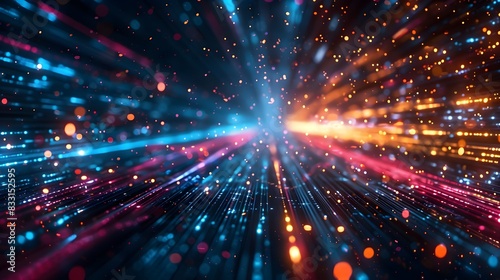 Wallpaper Mural High speed Digital Data Transfer Visual Abstract Representation of Modern Technology Networking and Communication Concepts in Business and Innovation Torontodigital.ca