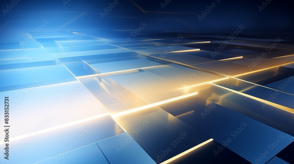 Abstract Blue minimalist and simple geometric square line shape gradient Futuristic Background. Abstract Blue minimalist and simple geometric square line shape gradient Futuristic Background.