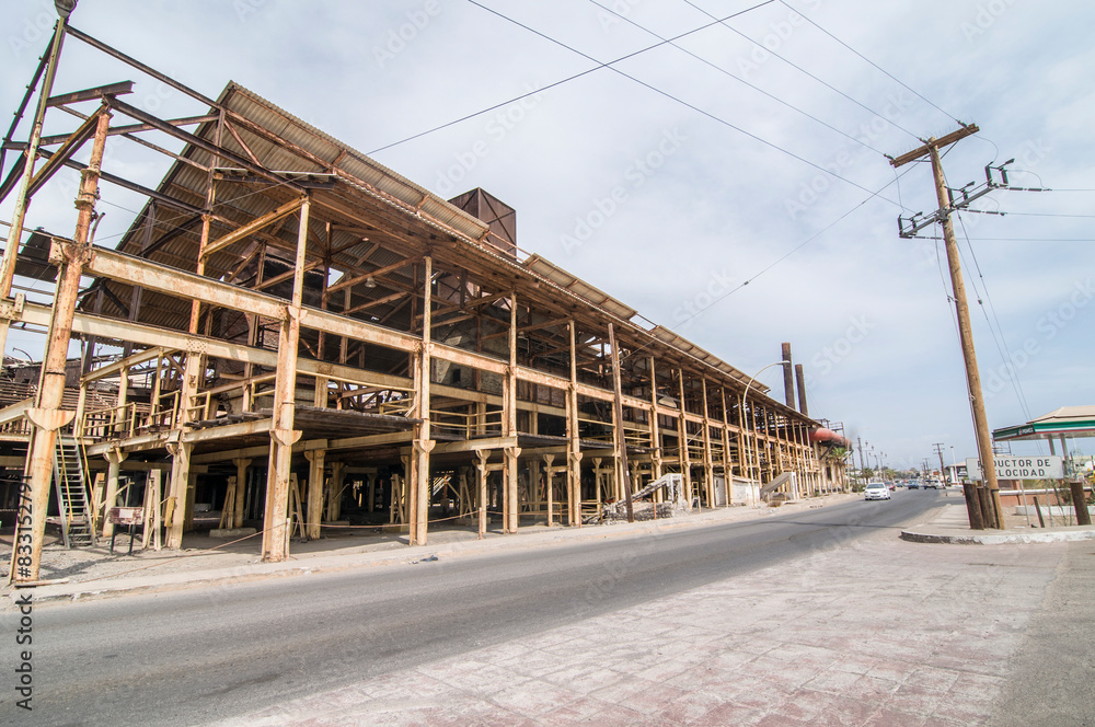 old mineris building converted today into a museum in the town of Santa Rosalia Baja California Sur. Mexico