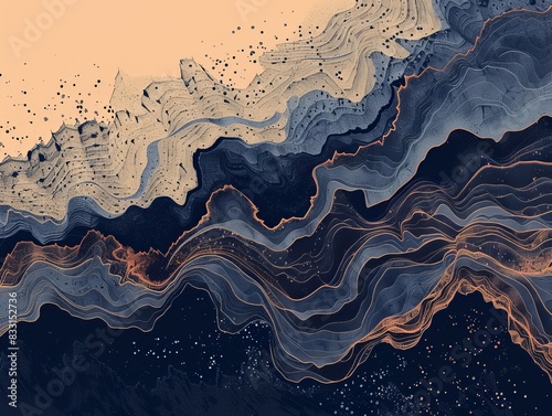 Graphic marbled background