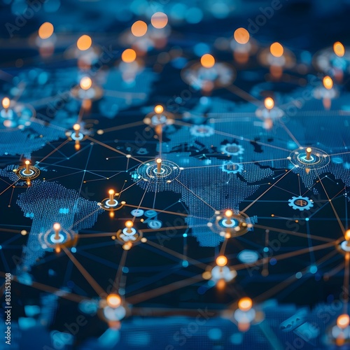 Global Business Connectivity and Digital Communication Network Platform