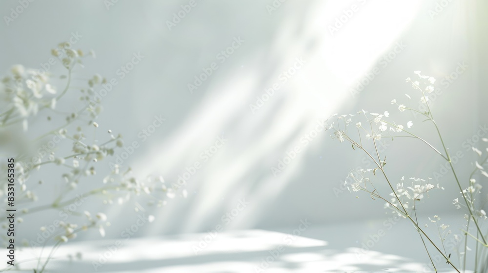 Naklejka premium Simple White Background
