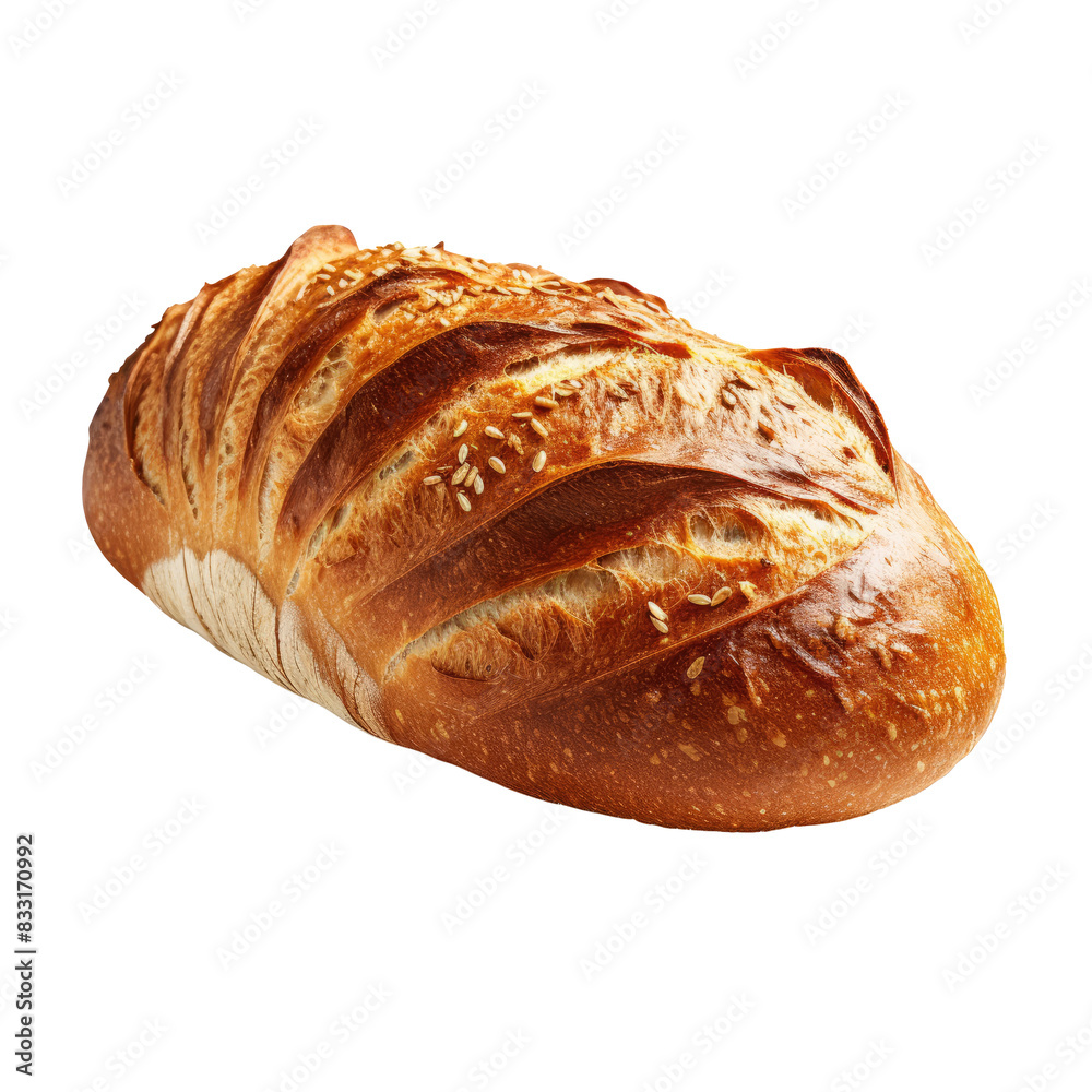 Loaf of bread isolated on transparent background PNG cut out. Loaf of bread isolated on transparent background PNG cut out.