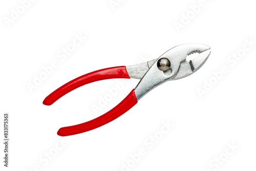 Closed slip joint pliers, anti-magnetic titanium, isolated on white background