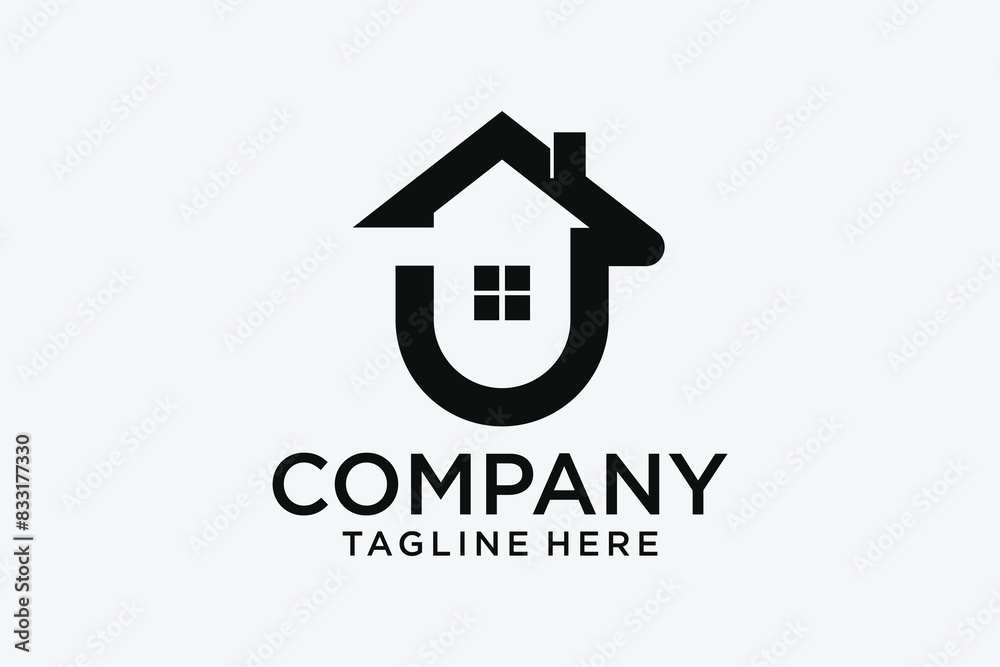 Home protection logo design template. Vector shield and house logotype illustration Home protection logo design template. Vector shield and house logotype illustration