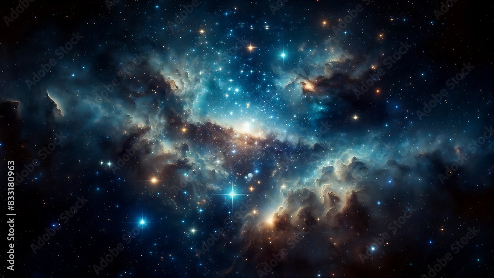 Fototapeta premium Spectacular Starry Expanse in the Universe, Symbolizing Infinity and Mystery