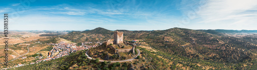 panoramic view of the Feria Castle, Badajoz
