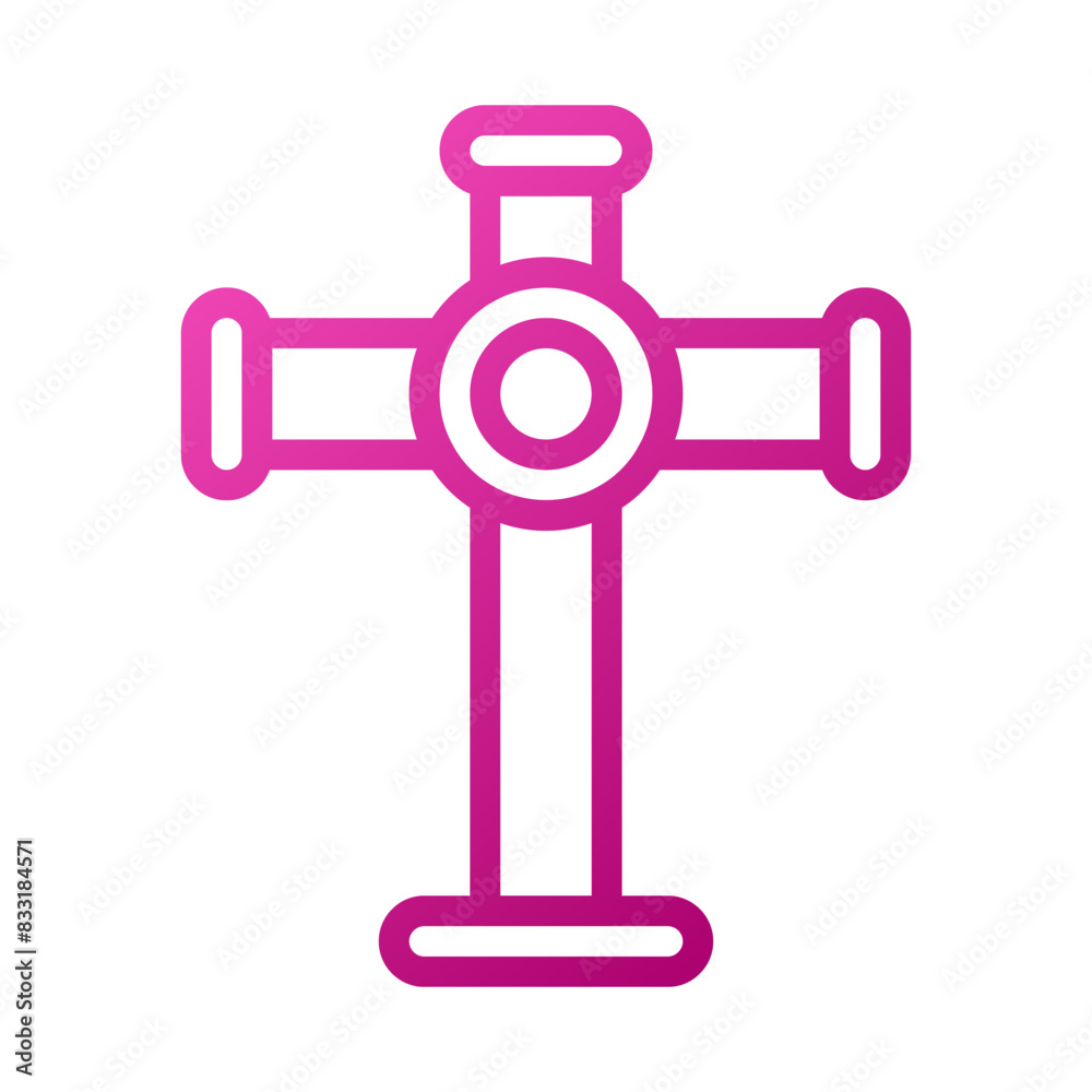 Salib Element gradient pink easter illustration Salib Element gradient pink easter illustration