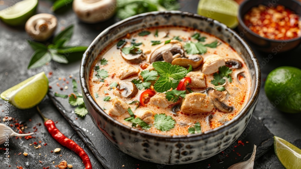 A bowl of soup with a lot of vegetables and meat
