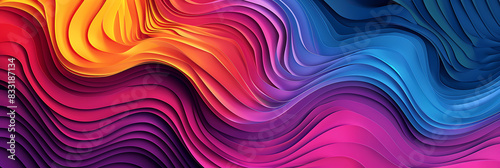 Hypnotic panorama wallpaper, the wonder of staring at it, which can be used in a variety of graphic designs