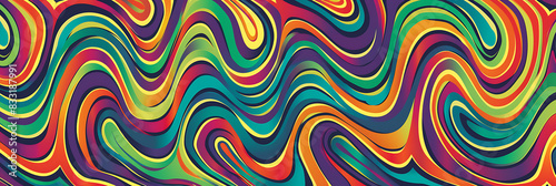 Hypnotic panorama wallpaper, the wonder of staring at it, which can be used in a variety of graphic designs