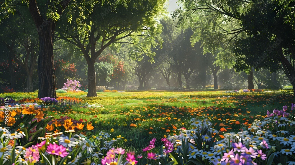 Fototapeta premium summer day a park img