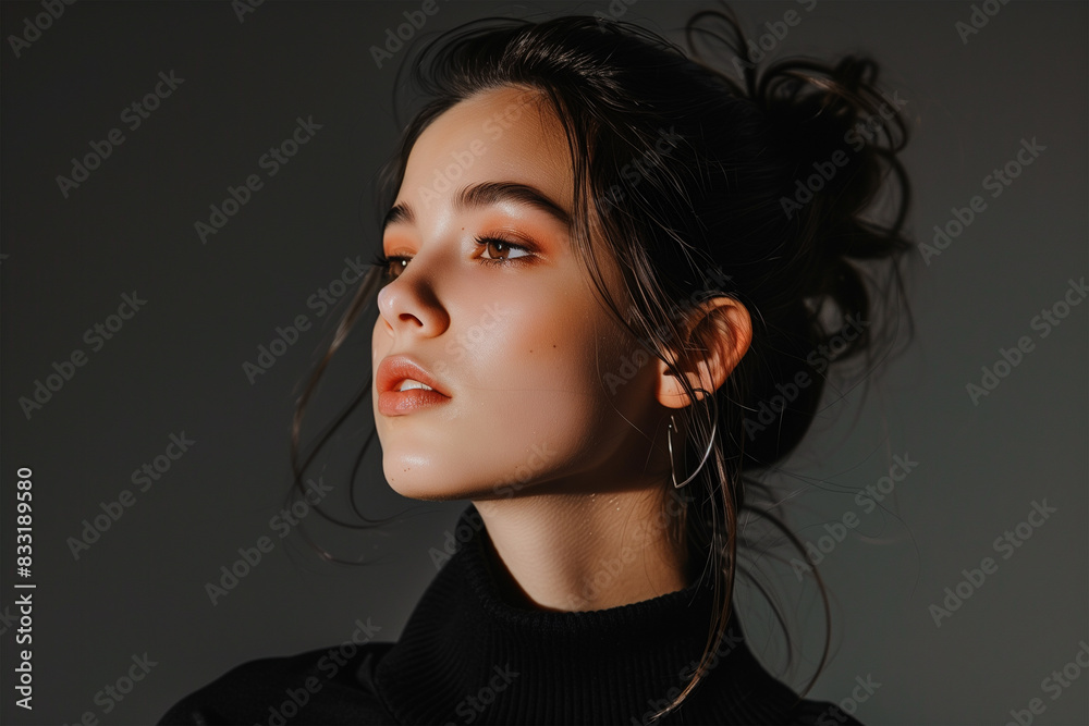 high fashion model posing isolated high fashion model posing isolated