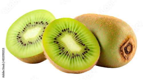 kiwi fruit isolated on white