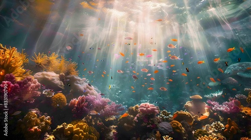 an underwater coral reef img photo