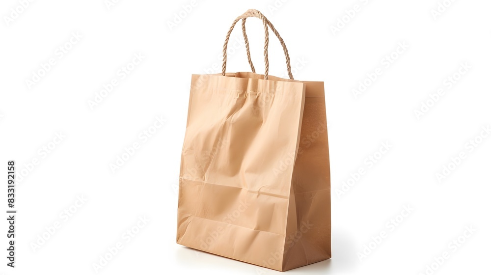 paper bag isolated on white background paper bag isolated on white background
