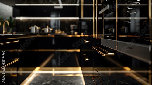 kitchen black glossy 