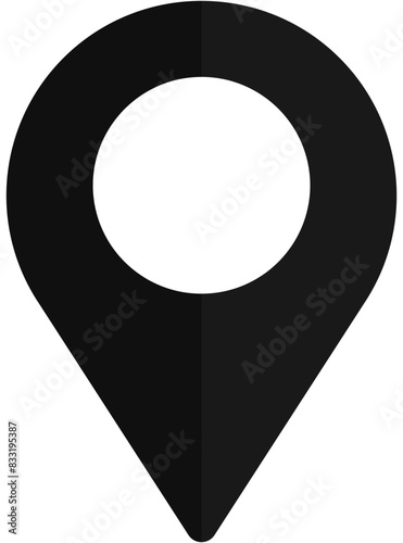 Pin locator icon vector design isolated on white background.