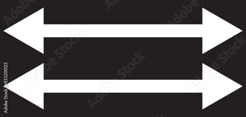 Straight long right vector arrow icon