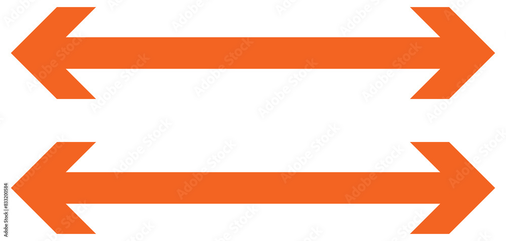 Fototapeta premium Straight long right vector arrow icon