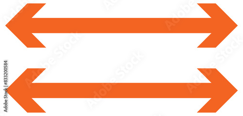 Straight long right vector arrow icon