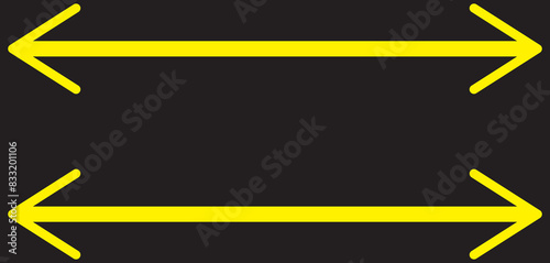 Straight long right vector arrow icon