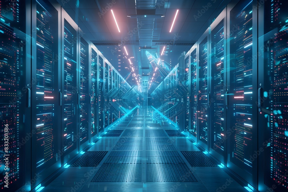 Illustration of Processing data at the edge of the network, closer to where it is generated, to reduce latency and improve real-time decision-making. Ai Generate. Illustration of Processing data at the edge of the network, closer to where it is generated, to reduce latency and improve real-time decision-making. Ai Generate.