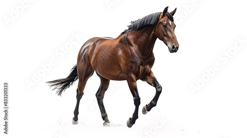 Horse on white background, isolated