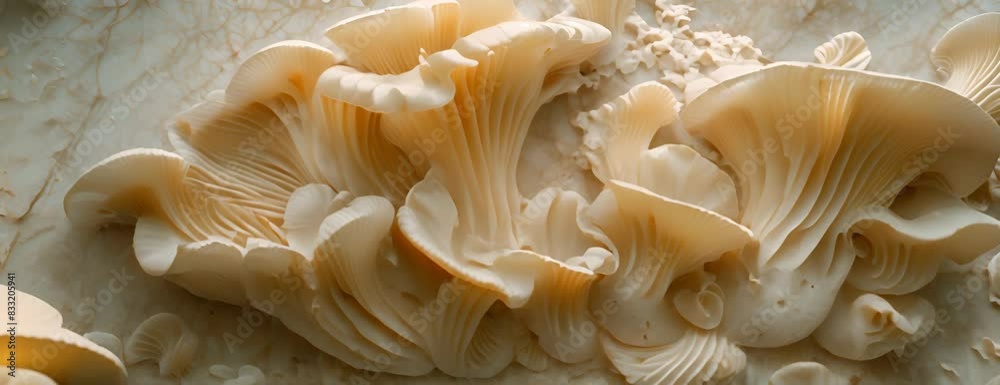 Oyster Mushroom 4K Video. Oyster Mushroom 4K Video.
