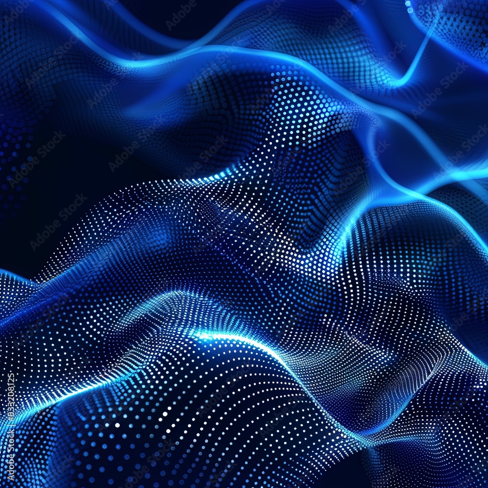 Glowing DNA Strands on Technological Background Glowing DNA Strands on Technological Background