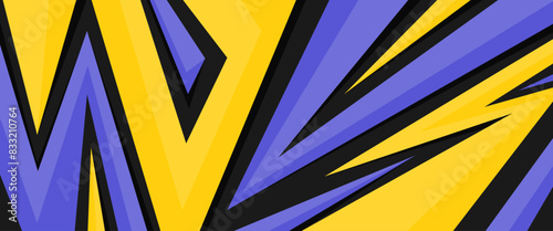 
abstract sport background yellow, blue color with geometric shape patterns, suitable for gaming, racing, sports, e-sports themes