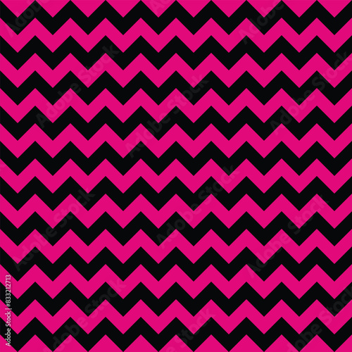 Pink and black zigzag background.