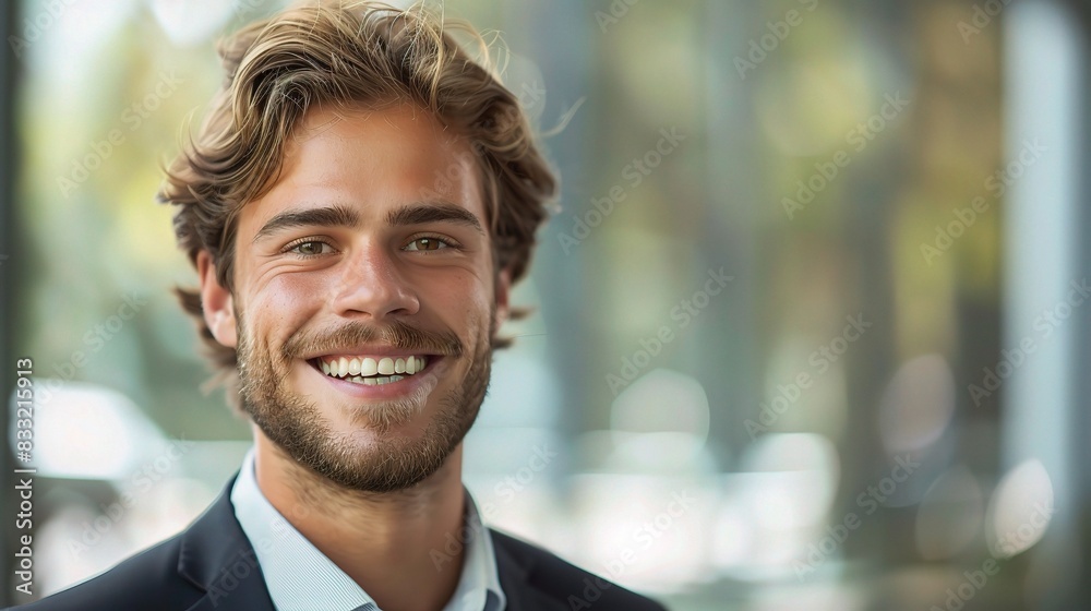 Professional portrait of a smiling young businessman Professional portrait of a smiling young businessman