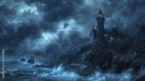 Write a short story set against the backdrop of a dark, stormy night. 