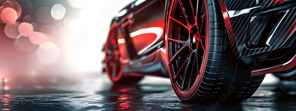 Obraz premium background with car tires