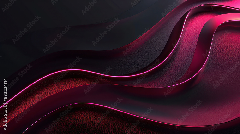 Abstract burgundy futuristic dark background with glowing lines as wallpaper illustration Abstract burgundy futuristic dark background with glowing lines as wallpaper illustration