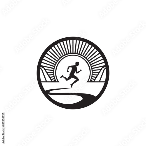 marathon runner vector