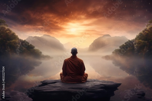 Man spirituality adult monk. © Rawpixel.com