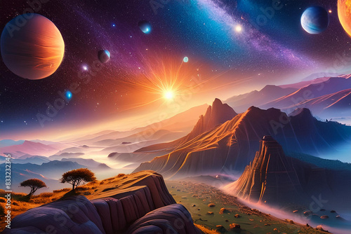 AI conceptual illustration of a Celeststial Universe