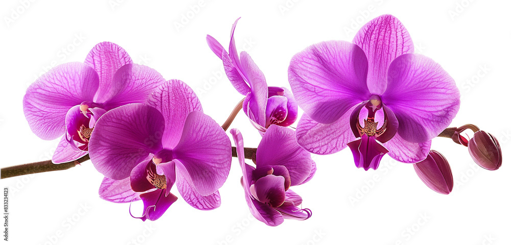 White backdrop highlights the striking clarity of a vibrant orchid abstract billboard. White backdrop highlights the striking clarity of a vibrant orchid abstract billboard.