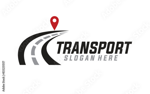 Transport vector symbol logo design illustration