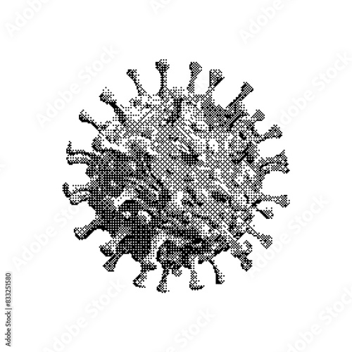 Virus Dithering Bitmap Vector Element