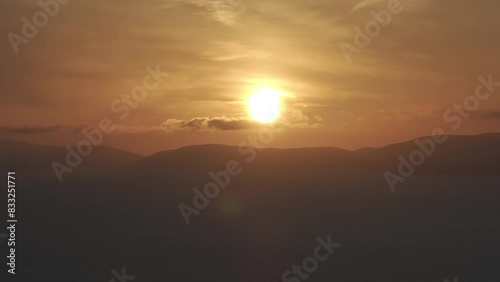 Sunset from Sheep's Head 4K Aerial Drone Footage - Co.Cork - Ireland photo