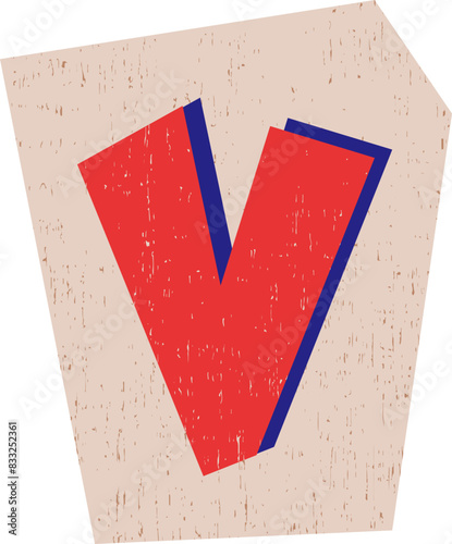 V Magazine Collage Letter Scrapbook