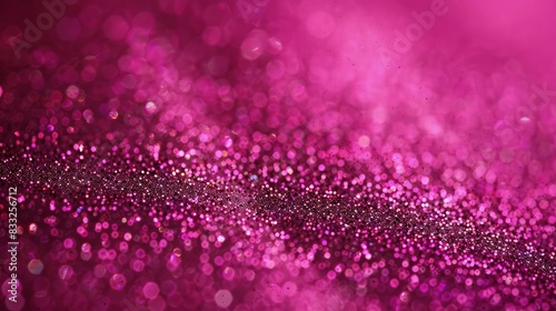 A rich magenta paper background with a glittery finish, where the glitter is concentrated at the center and fades out towards the edges, creating a radiant effect. photo